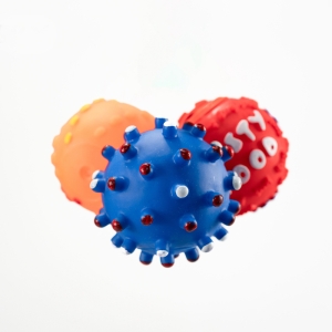 Wholesale Rubber Ball Pet Toy Chew Squeaky Cute Clean Toy