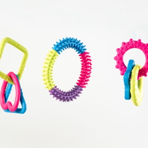 Colorful Round Shape Pet Toy Ball Toy Durable Rubber