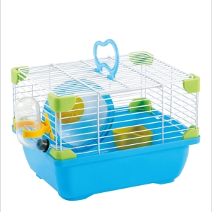 Mini Wire Hamster Cage With House Wheel Bottle Feeder For Hamster Mouse