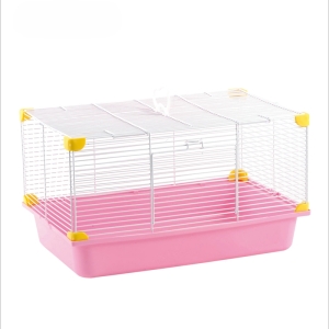 Simple Durable Wire Rabbit Cage House Carrier For Rabbit Guinea Pig Feeding