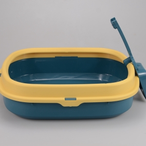 Cat Tray Plastic Cat Litter Box With Scooper