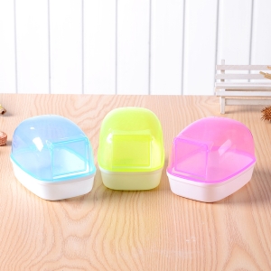 Plastic Sand Bathtub Container Pet Hamster Bathroom Bath Sand Room Sauna Toilet For Small Pet Animals Cage Accessories