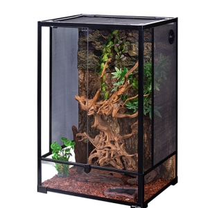 Glass Amphibious Rainforest Tank Reptile Terrarium Snake Cage Enclosure Frog Turtles Reptile Habitat