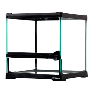Reptile Tank with Full Glass Sides Custom Reptile Habitat Products Black Reptile Terrarium Cage