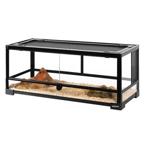Reptile waterproof Glass Terrarium Durable Reptile Habitat Tank With Aluminum Alloy Frame