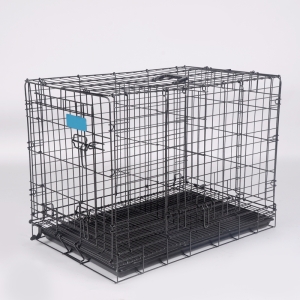 Wire Pet Cages House for Dogs and Cats Foldable Iron Carriers Animal Cage Crate Boarding Kennels Collapsible Places