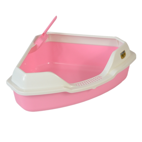 Bac à litière en plastique pour chat