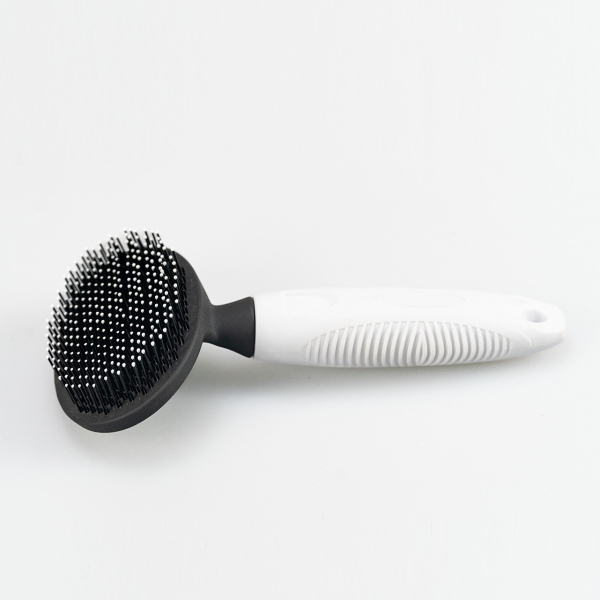 مشط فرشاة إزالة شعر الحيوانات الأليفة بمقبض بلاستيكي