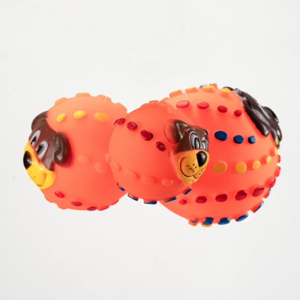 Wholesale Rubber Ball Pet Toy Chew Squeaky Cute Clean Toy