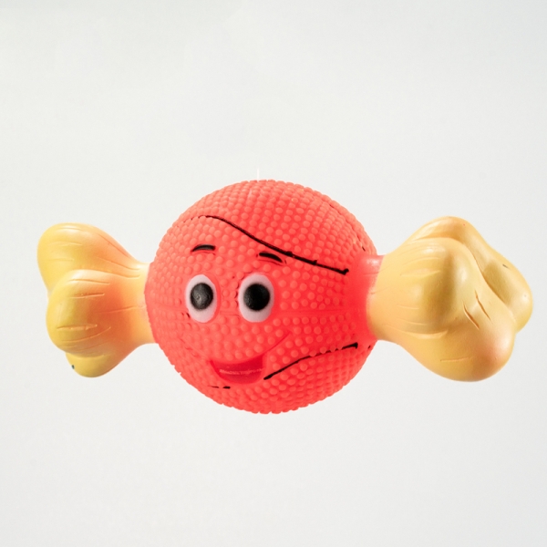 Wholesale Rubber Ball Pet Toy Chew Squeaky Cute Clean Toy