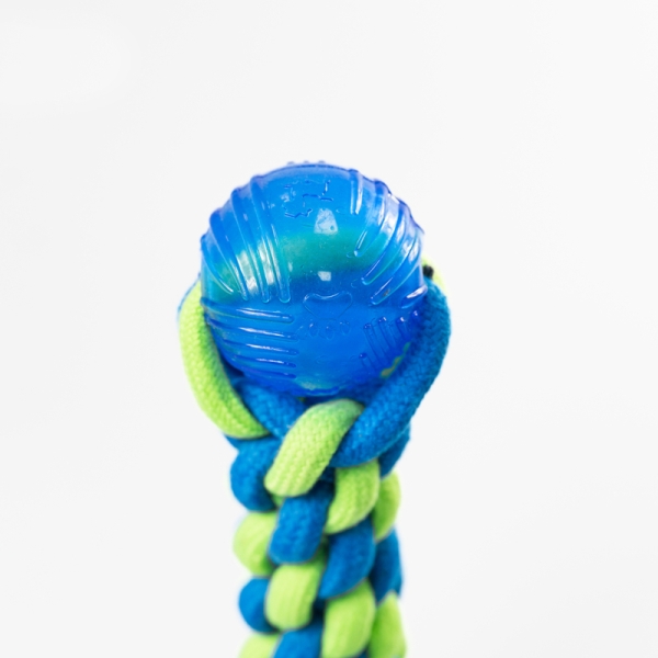 Dog Knot Toy with Cotton and Plastic/Relief Toy