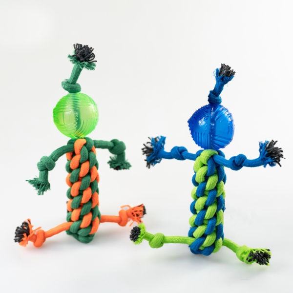 Woven Pet Toy Double Cotton Rope Bite-Resistant Relief Toy