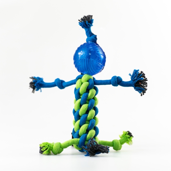 Woven Pet Toy Double Cotton Rope Bite-Resistant Relief Toy