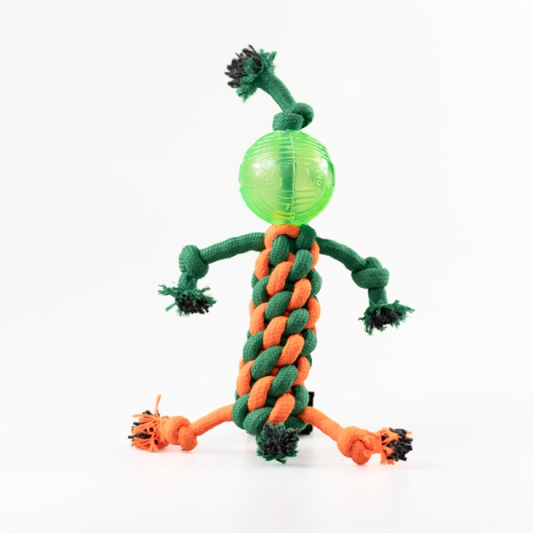 Woven Pet Toy Double Cotton Rope Bite-Resistant Relief Toy