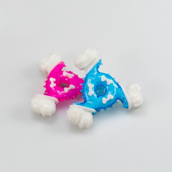 Venta al por mayor de juguetes para la dentición de perros con forma de hueso