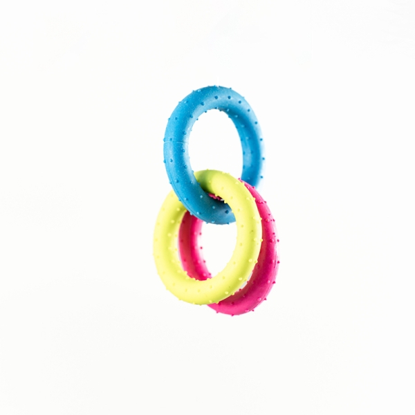 Colorful Round Shape Pet Toy Ball Toy Durable Rubber