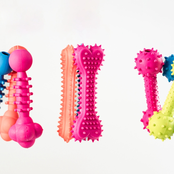 Bone Shape Molar Toy Rubber Toy for Teeth Cleaning