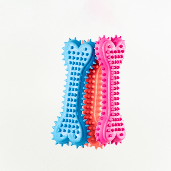 Bone Shape Molar Toy Rubber Toy for Teeth Cleaning