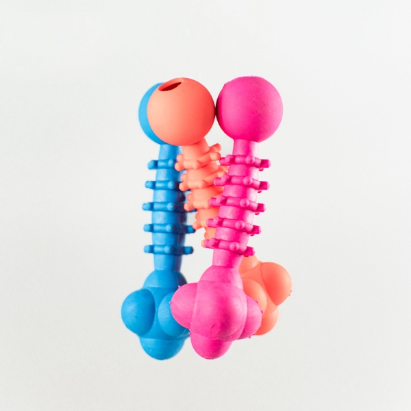 Bone Shape Molar Toy Rubber Toy for Teeth Cleaning