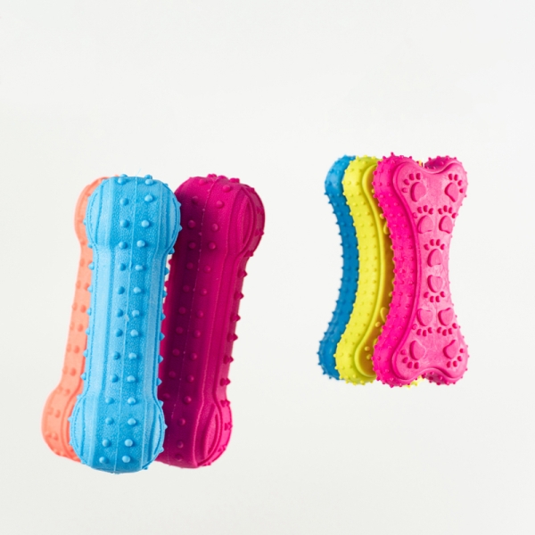 Bone Shape Molar Toy Rubber Toy for Teeth Cleaning