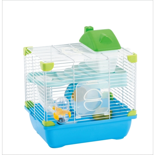 Mini Wire Hamster Cage With House Wheel Bottle Feeder For Hamster Mouse