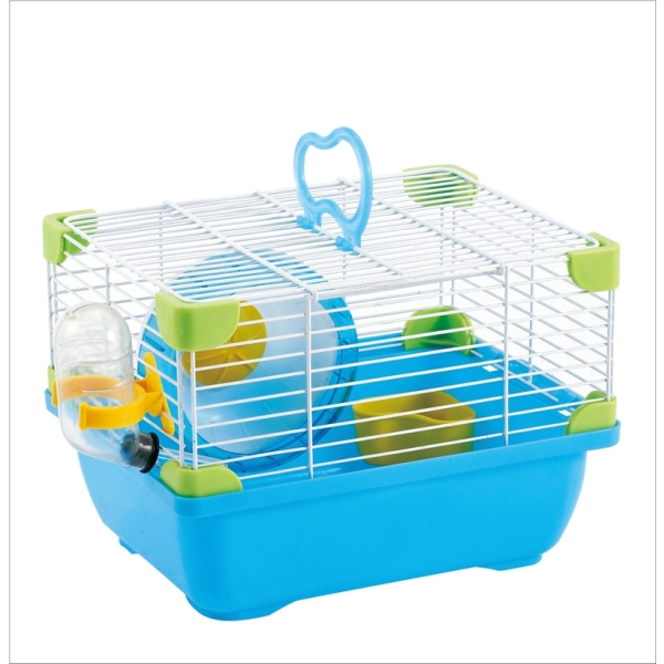Mini Wire Hamster Cage With House Wheel Bottle Feeder For Hamster Mouse