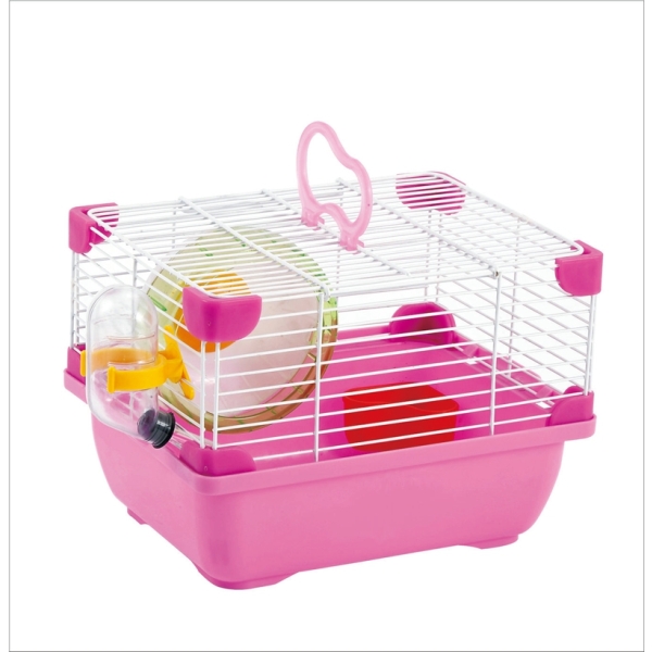 Mini Wire Hamster Cage With House Wheel Bottle Feeder For Hamster Mouse