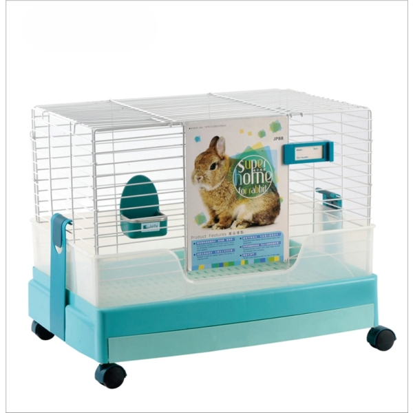 Luxury High Quality Wire Rabbit Cage House With Wheels For Rabbit Feeding