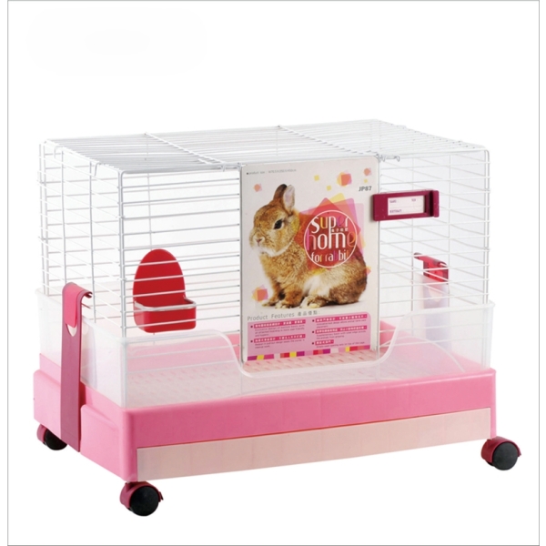 Luxury High Quality Wire Rabbit Cage House With Wheels For Rabbit Feeding