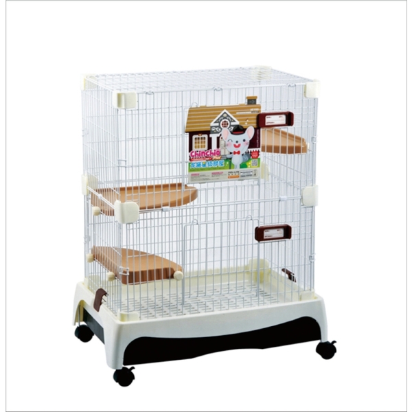 Luxury Three Layers Wire Chinchilla Cage House For Chinchilla Ferret Feeding
