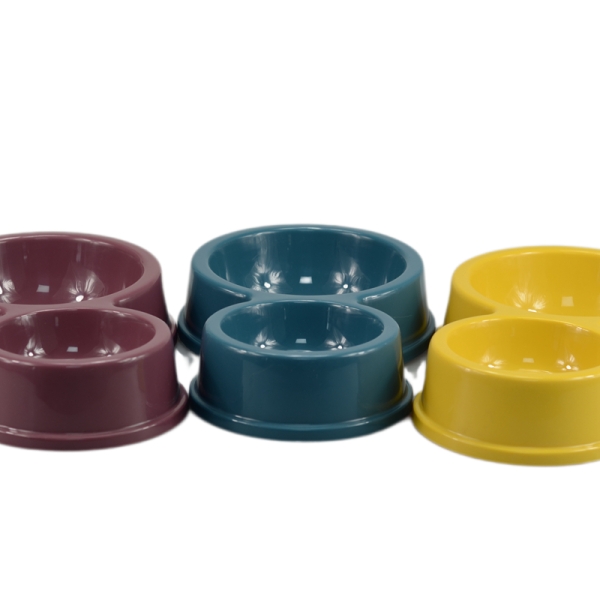 Bols à eau en plastique en forme d'os pour chiens Mangeoires pour animaux de compagnie