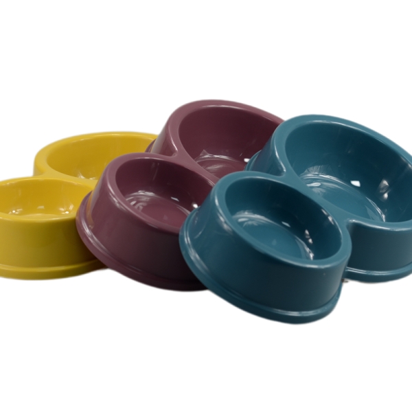 Bols à eau en plastique en forme d'os pour chiens Mangeoires pour animaux de compagnie