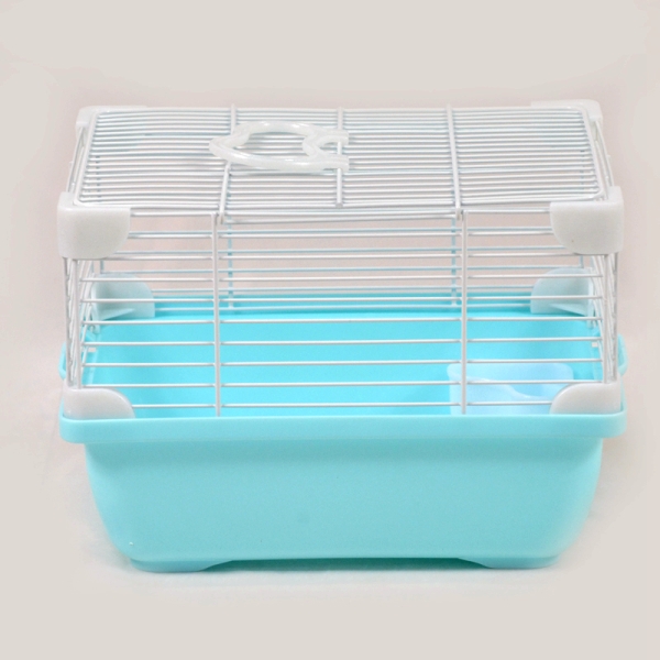Simple Wire Hamster Cage Carrier For Small Animal Guinea Pig With Feeder