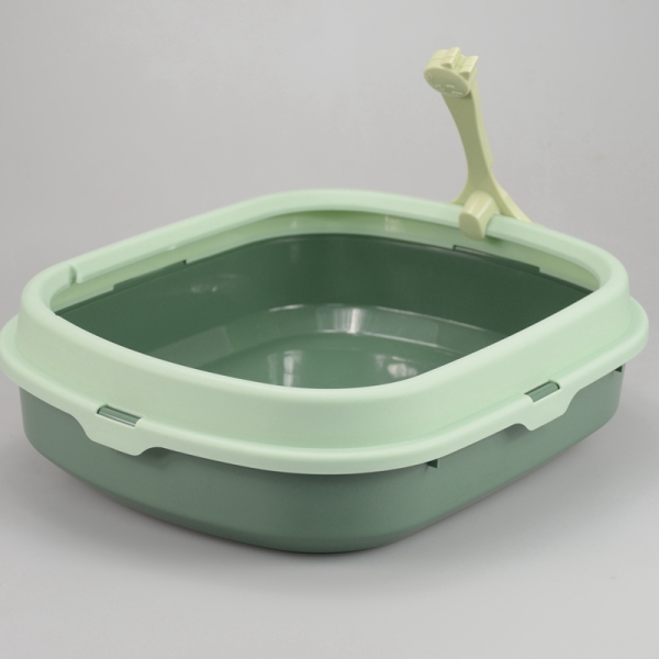 Cat Tray Plastic Cat Litter Box Without Cover