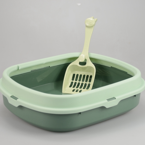 Cat Tray Plastic Cat Litter Box Without Cover