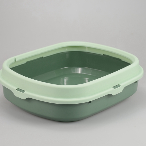 Cat Tray Plastic Cat Litter Box Without Cover