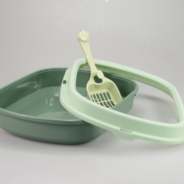Cat Tray Plastic Cat Litter Box Without Cover