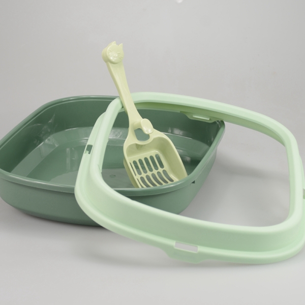 Cat Tray Plastic Cat Litter Box Without Cover