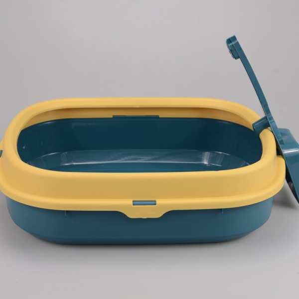 Cat Tray Plastic Cat Litter Box With Scooper