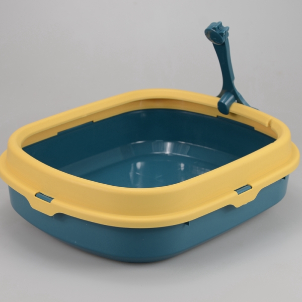 Cat Tray Plastic Cat Litter Box With Scooper