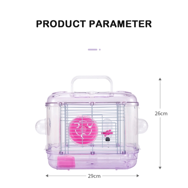 Transparent Plastic Multi-layers Hamster Cage Villa House With Tunnel For Hamster Mouse Playing