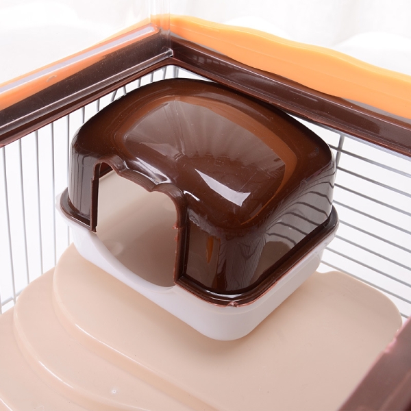 Wholesale Wire Hamster Cage Multi-bedroom Transparent Cage Double-layer Basic Cage Hamster Castle With Skylight