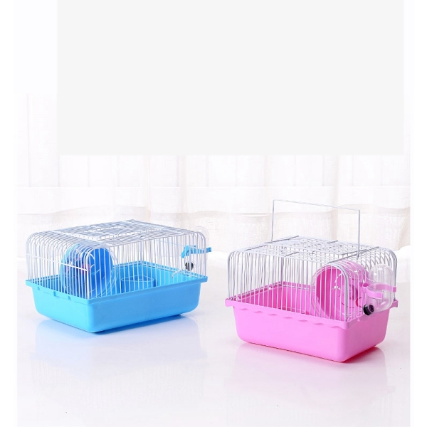 Customizable Colorful Hamster Cage With Slient Running Wheel For Hamster Rat Breeding