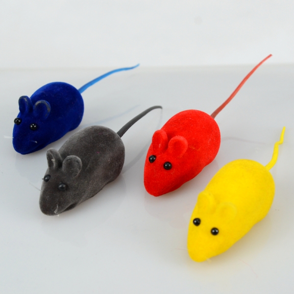 Hot selling pet toy plastic fuzzy cat toys