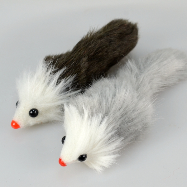 Fuzzy Plastic Cat Toys Plastic Cheap Pet Toys