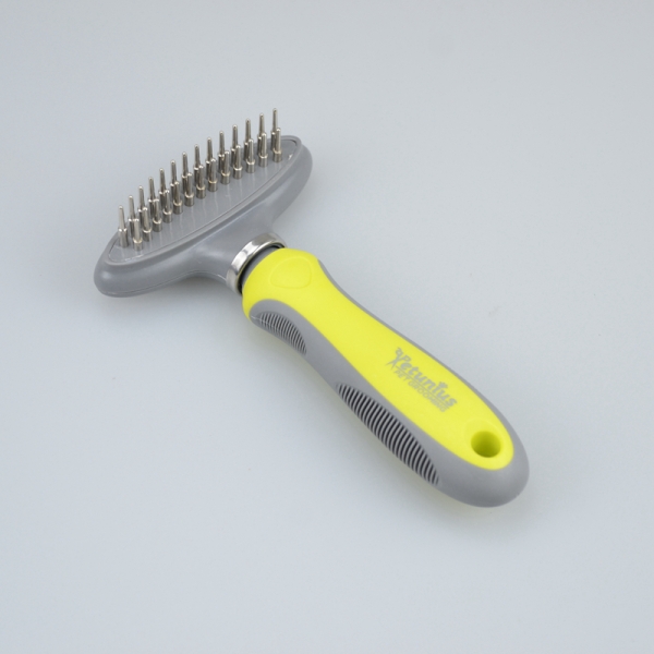 Cepillo de Aseo Cepillo para Perros y Gatos Peine Acero Inoxidable