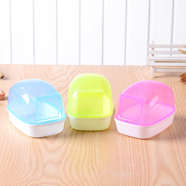 Plastic Sand Bathtub Container Pet Hamster Bathroom Bath Sand Room Sauna Toilet For Small Pet Animals Cage Accessories