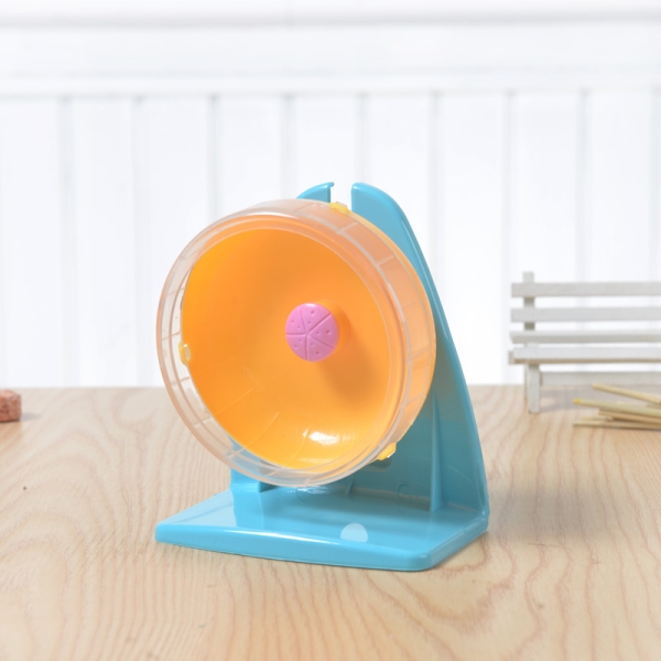 Silent Hamster Wheel Small Animals Running Exercise Wheels with Height Adjustable Stand for Hamsters-Gerbils Mice Rats