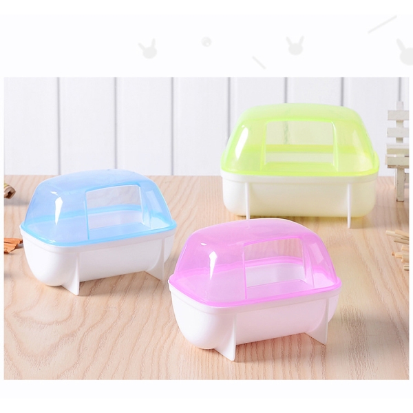 Plastic Sand Bathtub Container Pet Hamster Bathroom Bath Sand Room Sauna Toilet For Small Pet Animals Cage Accessories