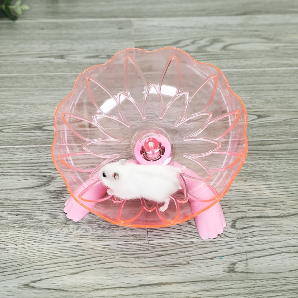 Silent Hamster Wheel Small Animals Running Exercise Wheels with Height Adjustable Stand for Hamsters-Gerbils Mice Rats